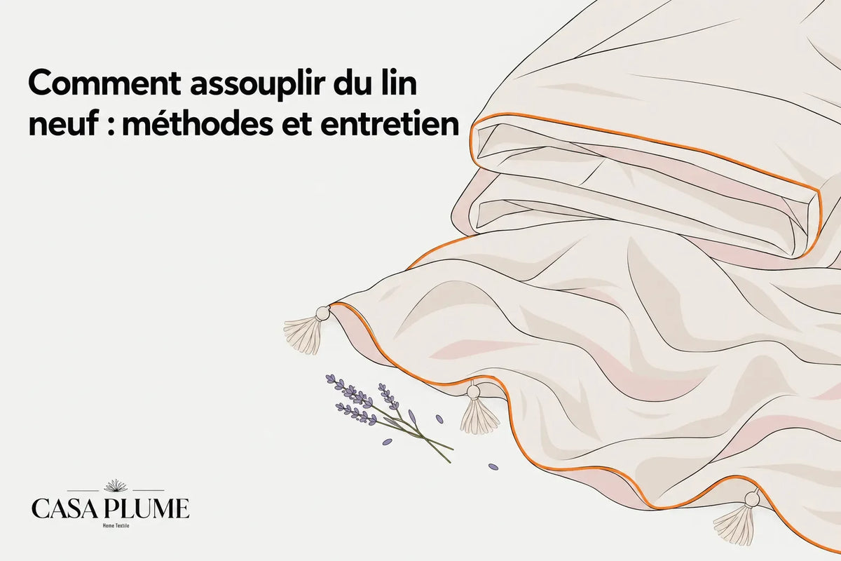 Comment assouplir du lin neuf : méthodes et entretien