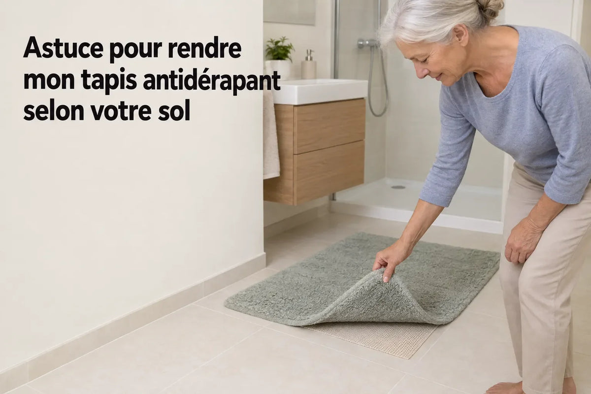 Astuce pour rendre mon tapis antidérapant selon votre sol