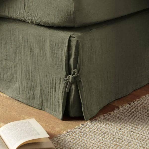 Cache Sommier Gaze de Coton Casa Plume