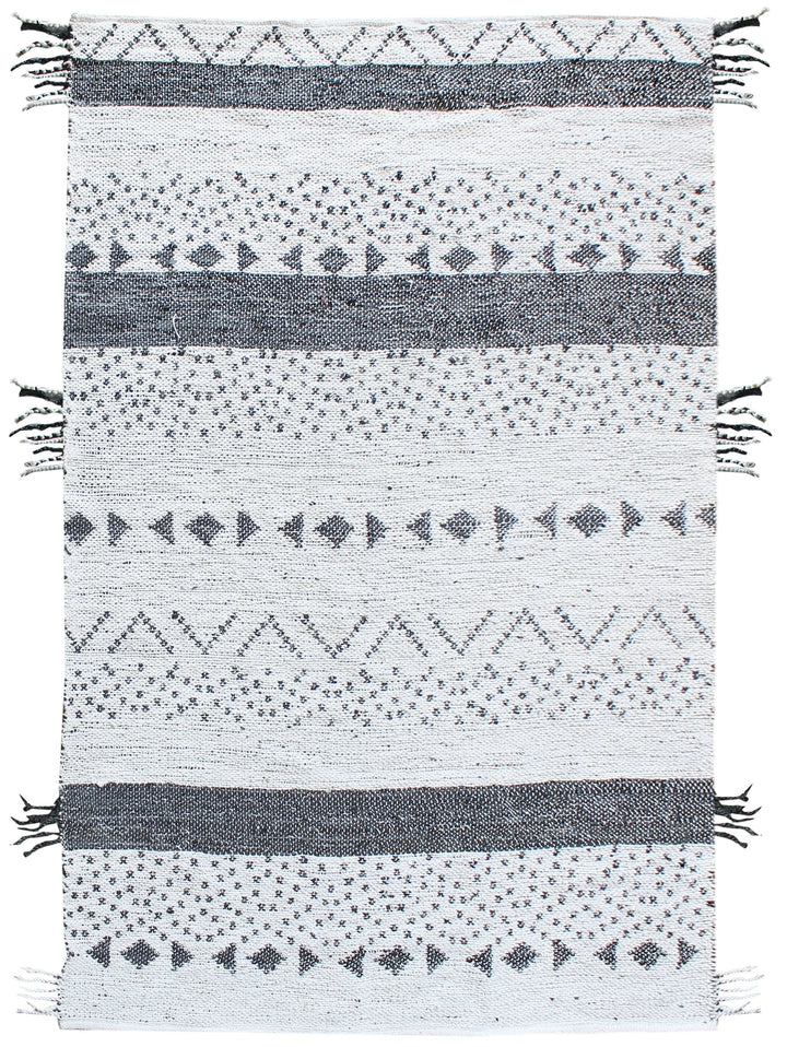 Tapis Callista Blanc/noir by The Rug Republic