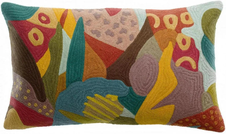 Coussin brodé Izel Minéral by Vivaraise