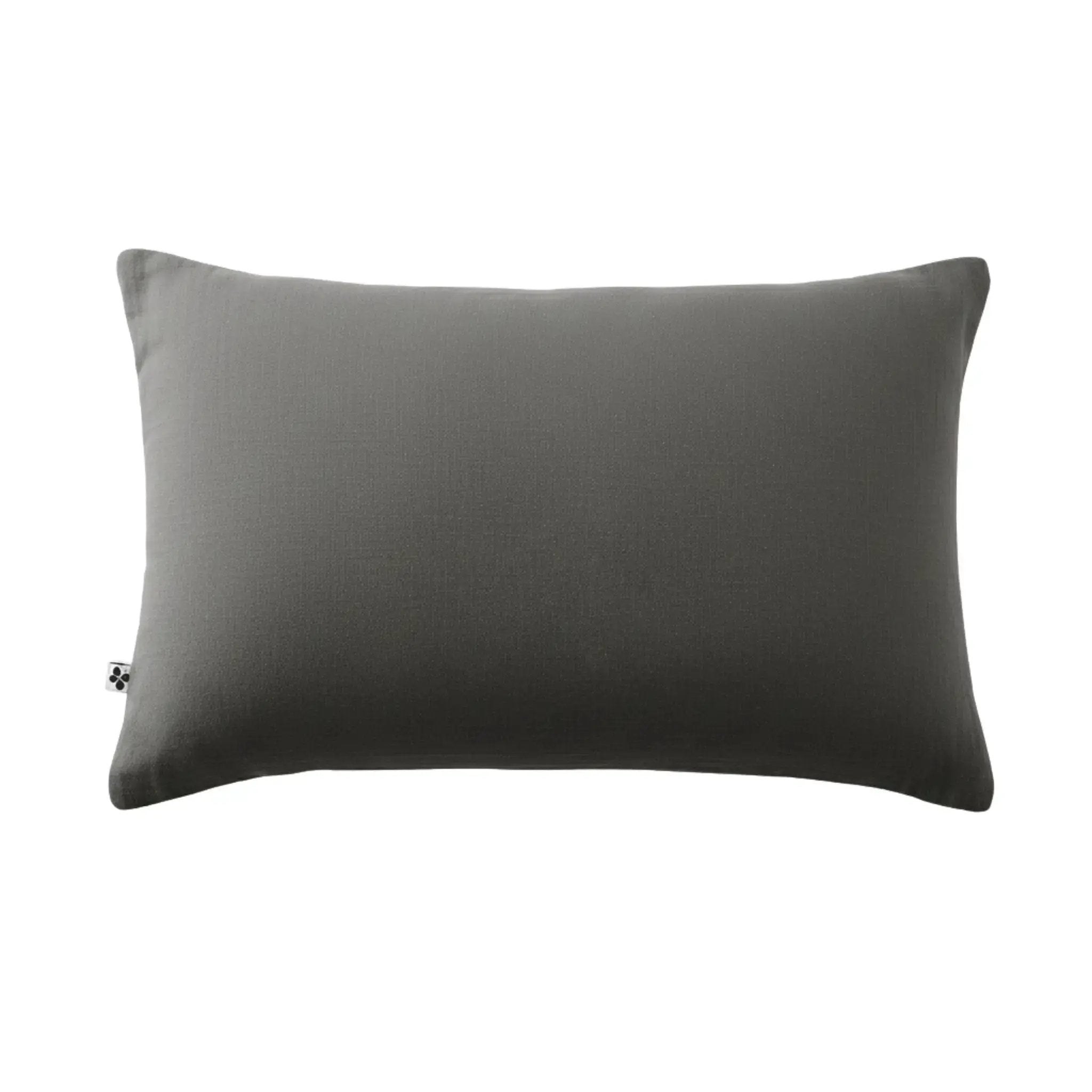 Taie d'oreiller 80 x 80 cm Gaze de coton unie GAÏA Granit by L'effet papillon