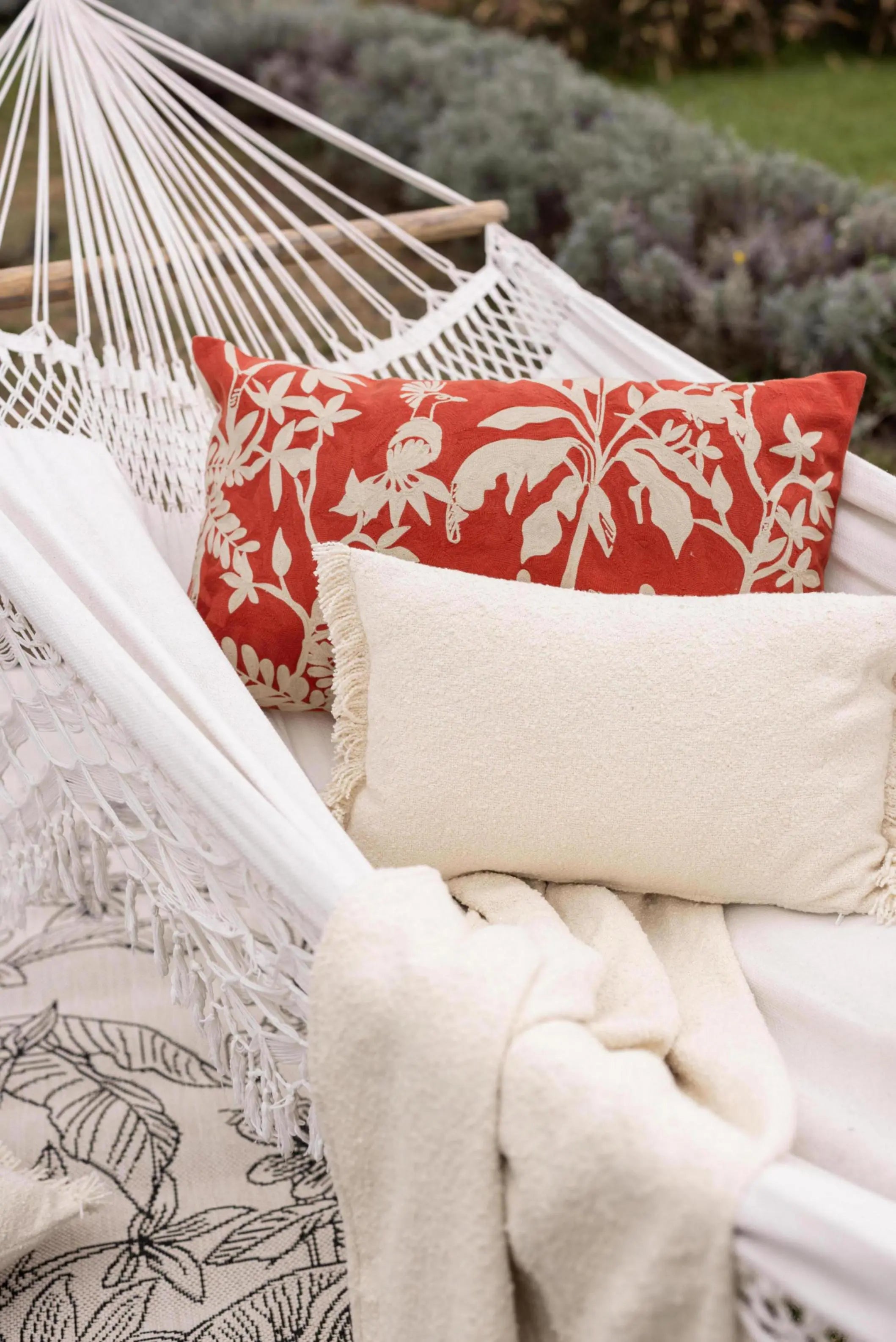 Coussin uni Jane Neige by Vivaraise