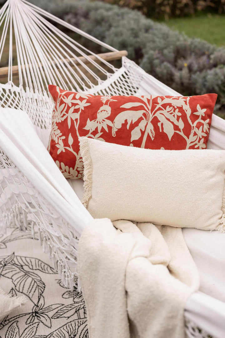 Coussin uni Jane Neige by Vivaraise