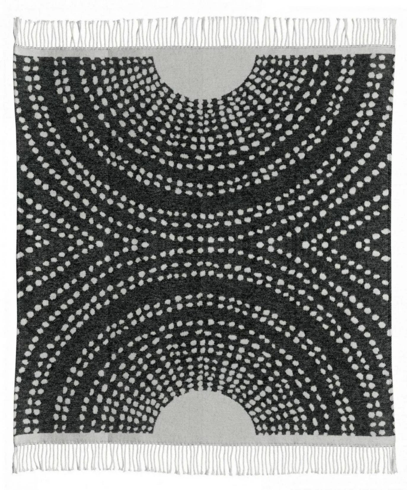 Plaid recyclé Taina Carbone 127 x 160 by Vivaraise