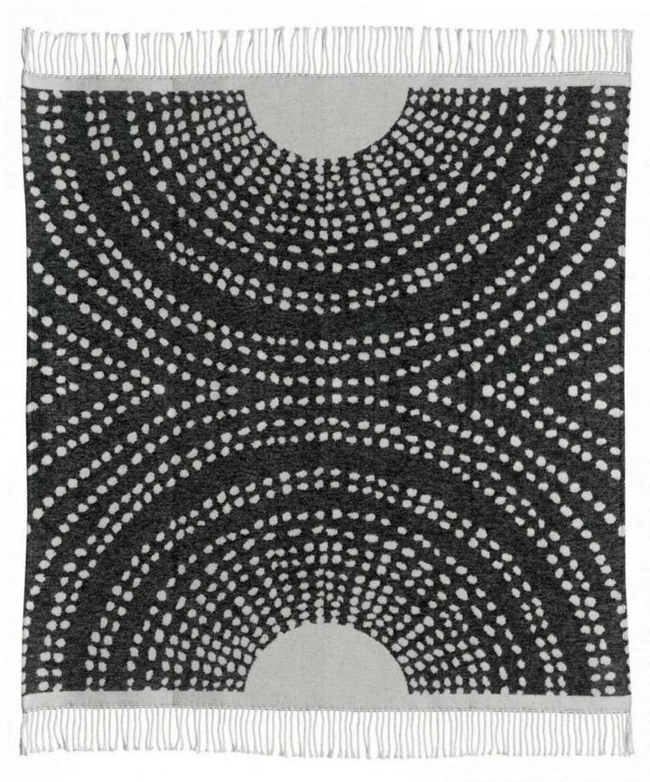 Plaid recyclé Taina Carbone 127 x 160 by Vivaraise