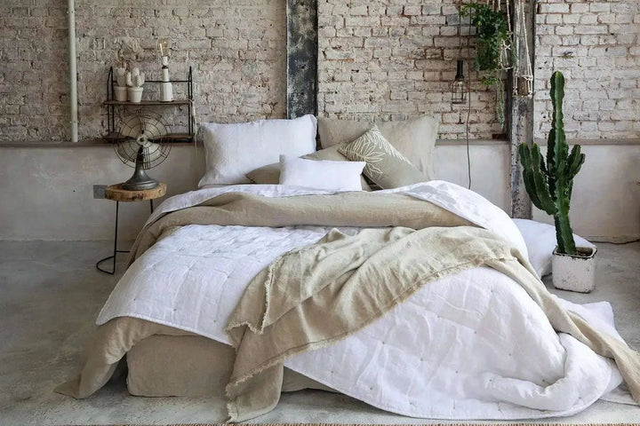 Drap Plat Stonewashed Zeff - Raisin by Vivaraise