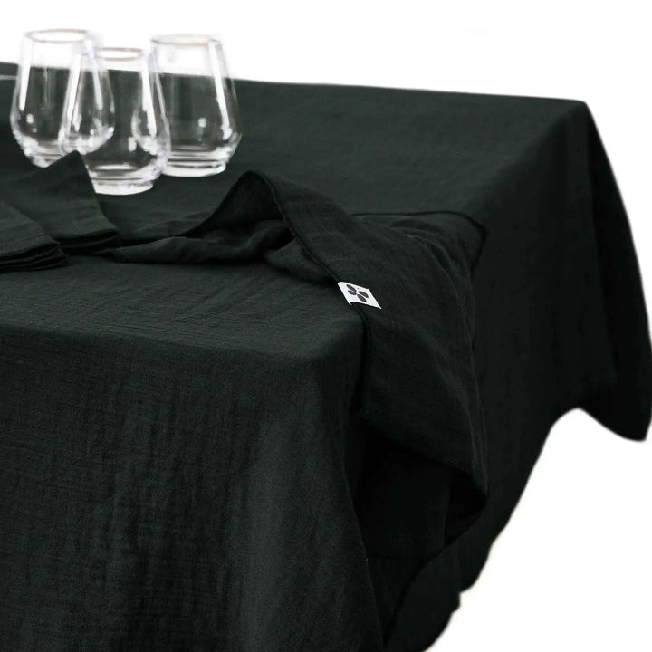Nappe Gaze de coton unie GAÏA Sapin by L'effet papillon