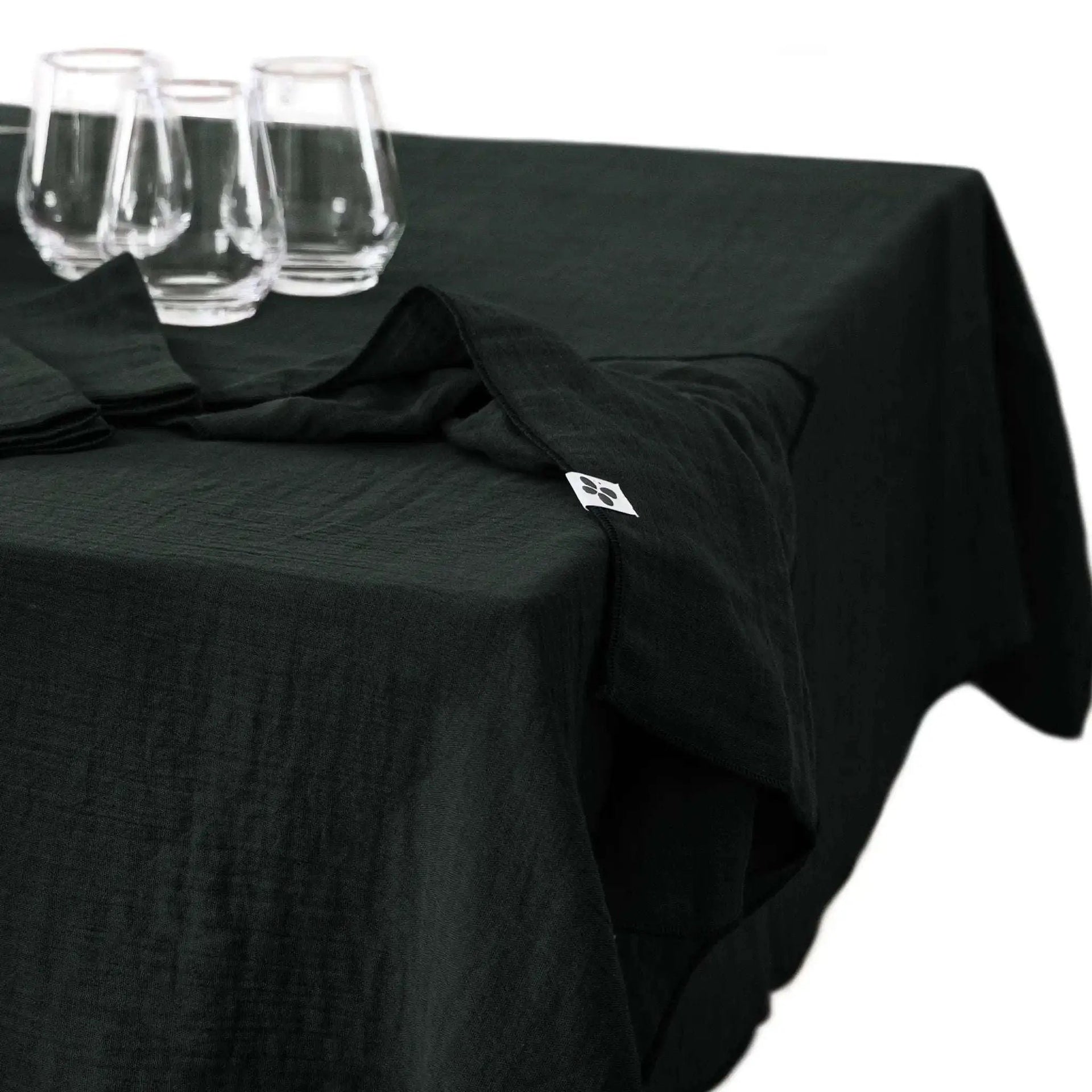 Nappe Gaze de coton unie GAÏA Sapin by L'effet papillon
