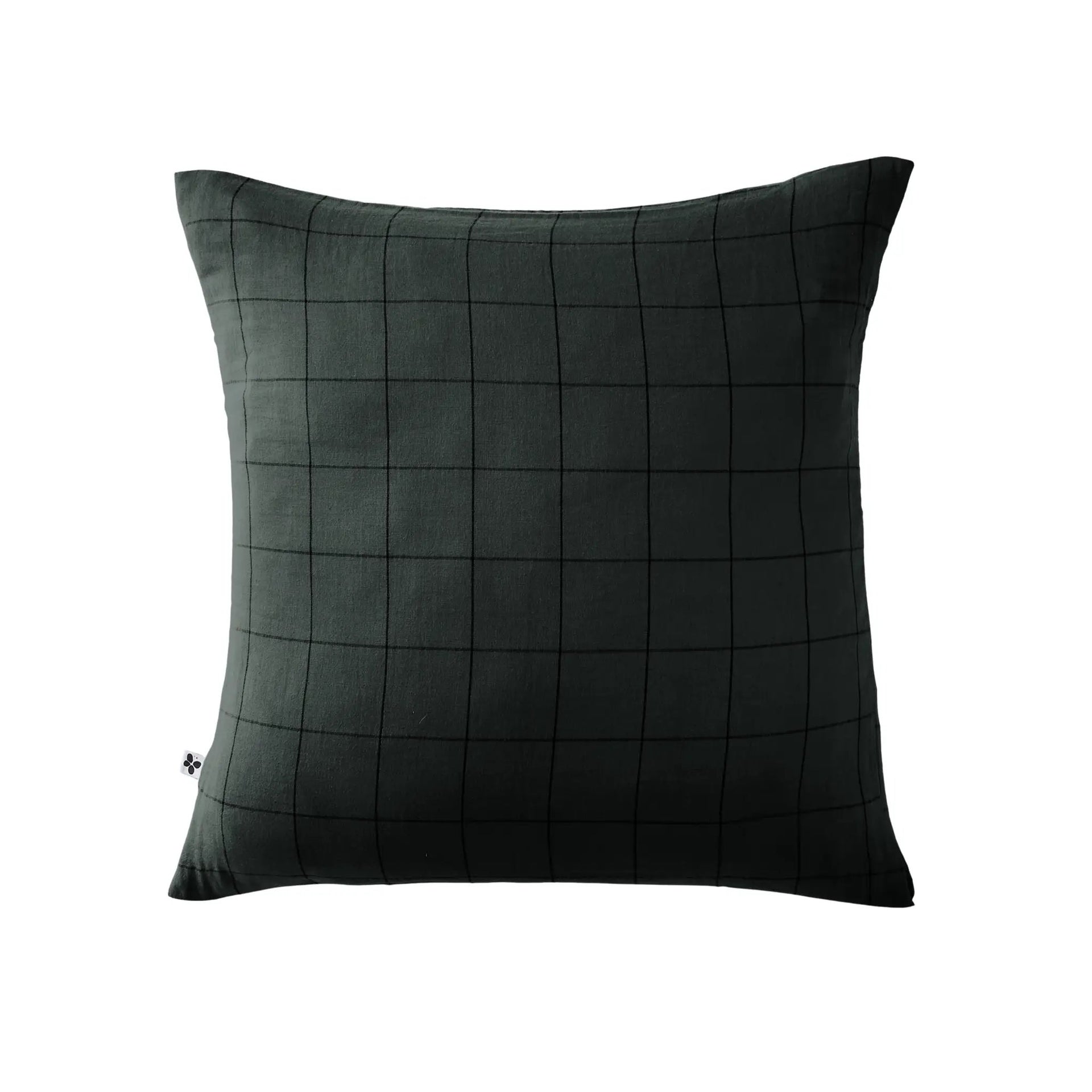 Taie d'oreiller 60 x 60 cm Gaze de coton GAÏA MATCH Sapin by L'effet papillon