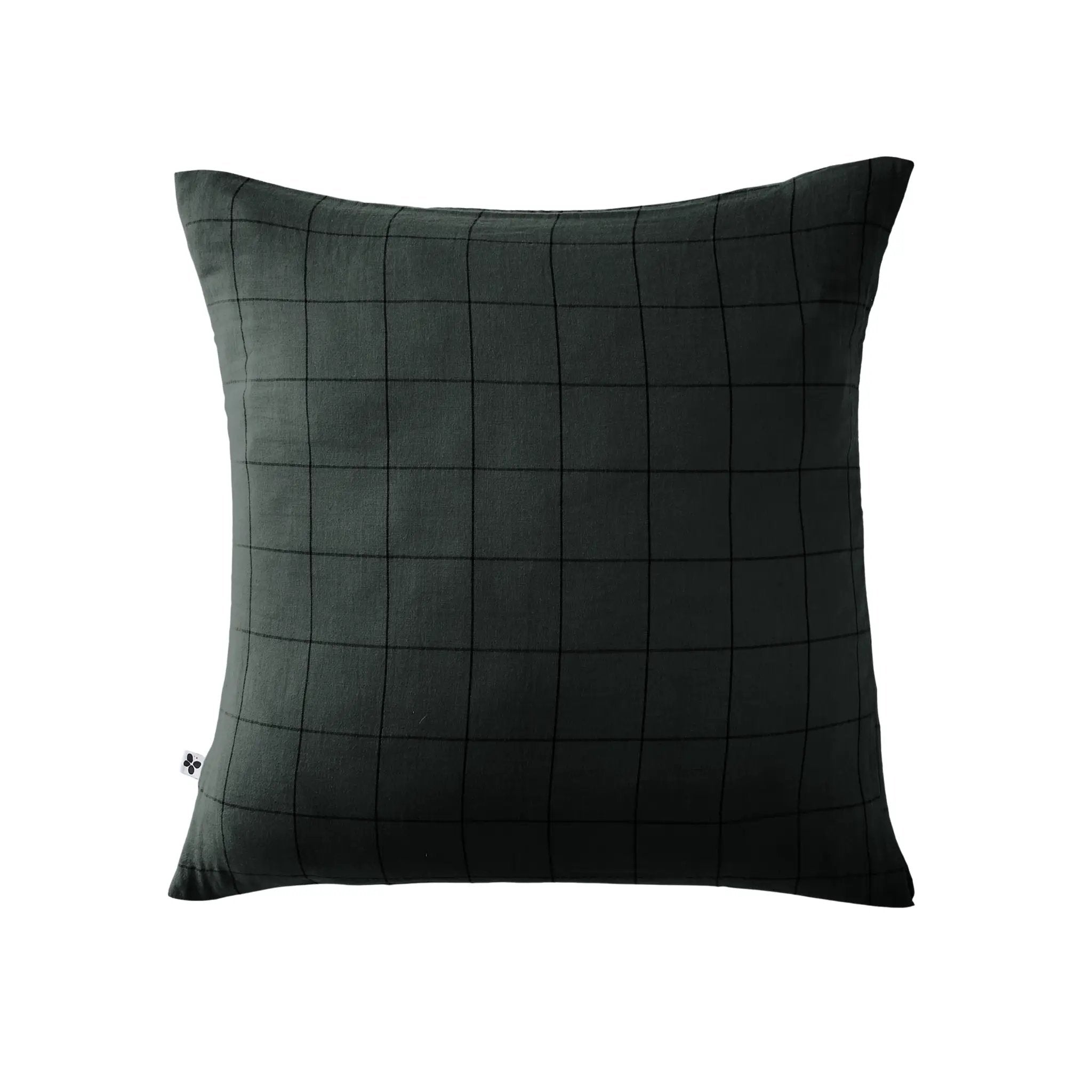 Taie d'oreiller 60 x 60 cm Gaze de coton GAÏA MATCH Sapin by L'effet papillon