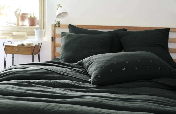 Taie d'oreiller Gaze de coton GAÏA BOHO Sapin by L'effet papillon