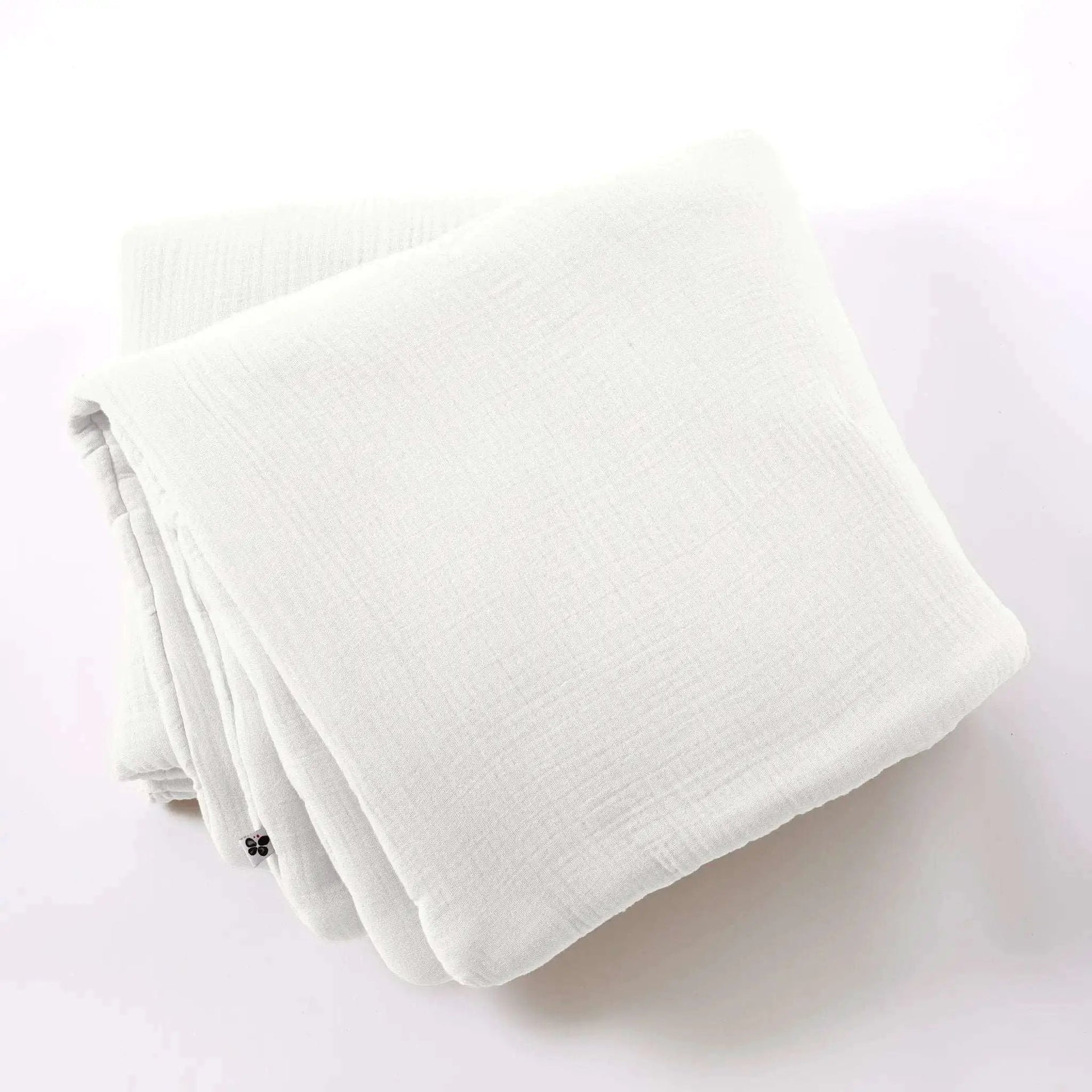 Bout de lit 90 x 220 cm Gaze de coton unie INA Chantilly by L'effet papillon