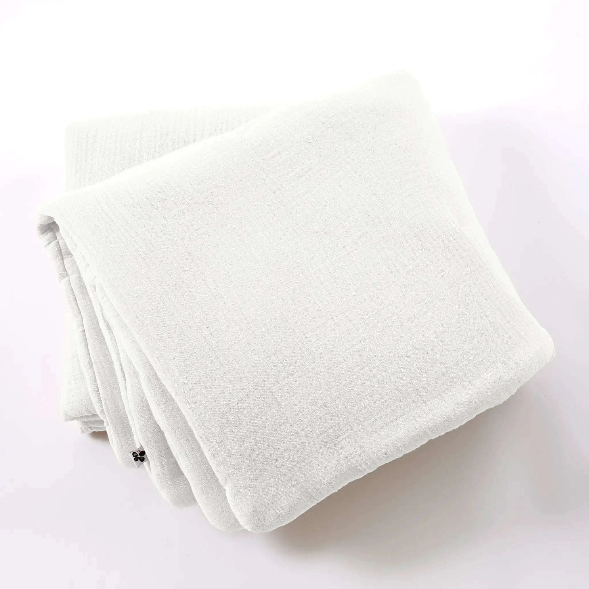 Bout de lit 90 x 220 cm Gaze de coton unie INA Chantilly by L'effet papillon
