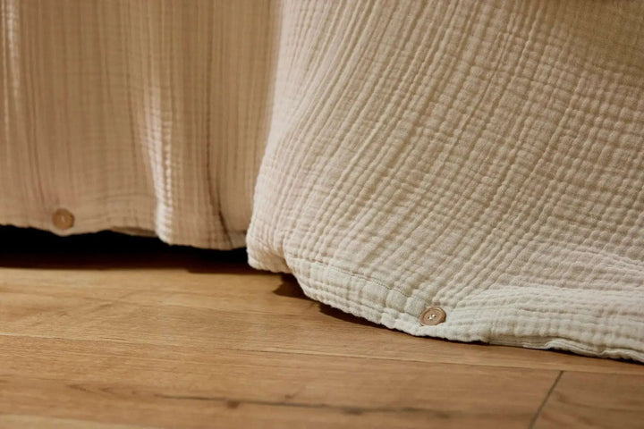 Housse de couette Quadruple Gaze de coton unie INA Pampa by L'effet papillon