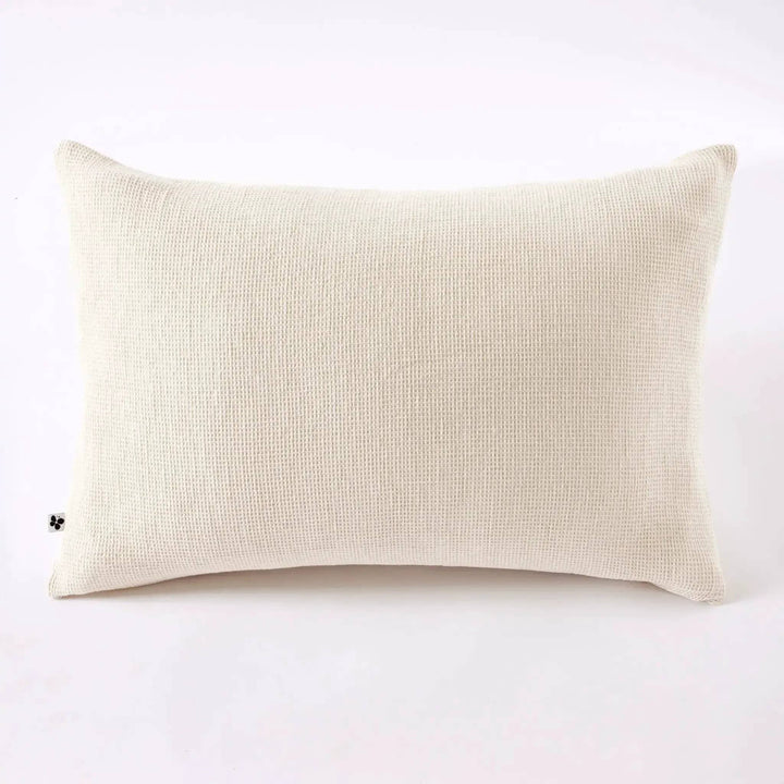 Taie d'oreiller 80 x 80 cm Nid d'abeille uni ALMA Pampa by L'effet papillon