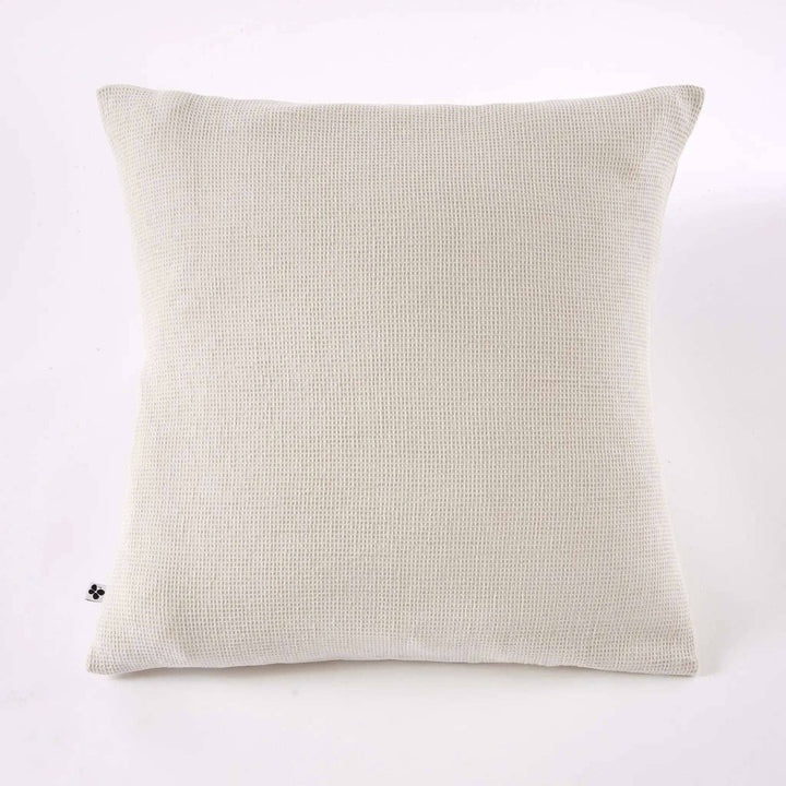 Taie d'oreiller 80 x 80 cm Nid d'abeille uni ALMA Pampa by L'effet papillon