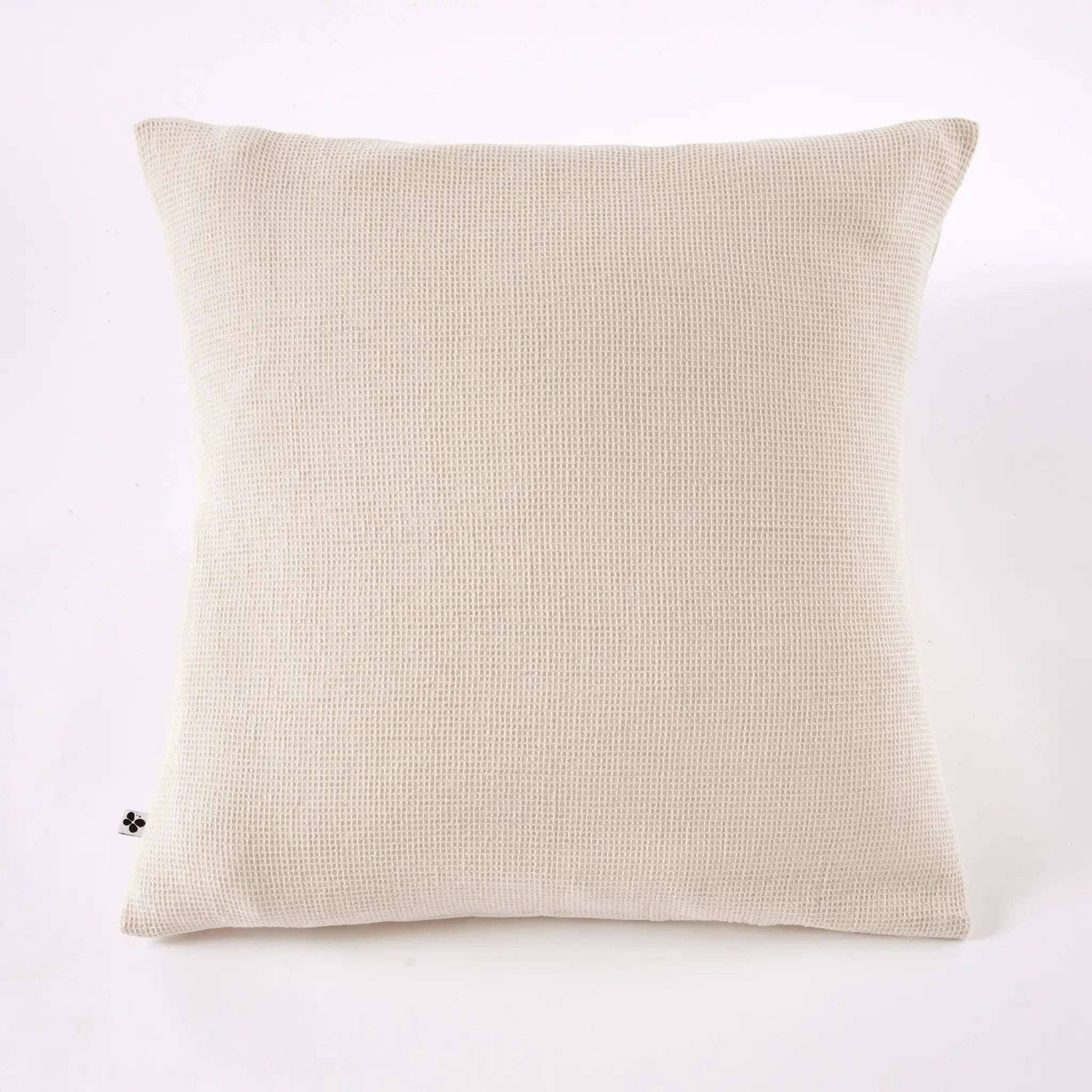 Taie d'oreiller 80 x 80 cm Nid d'abeille uni ALMA Pampa by L'effet papillon