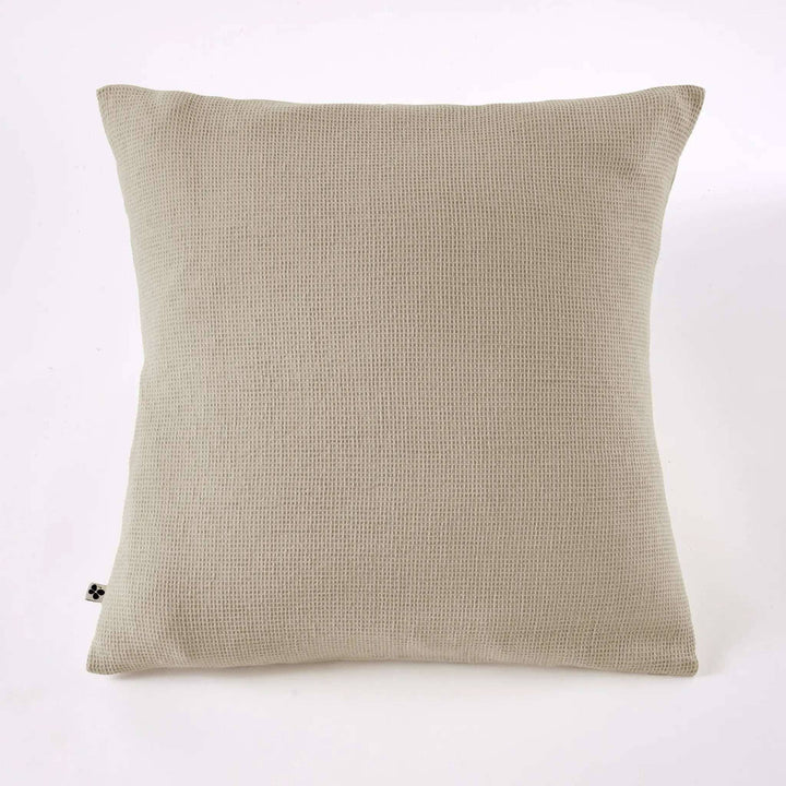 Taie d'oreiller 80 x 80 cm Nid d'abeille uni ALMA Ficelle by L'effet papillon