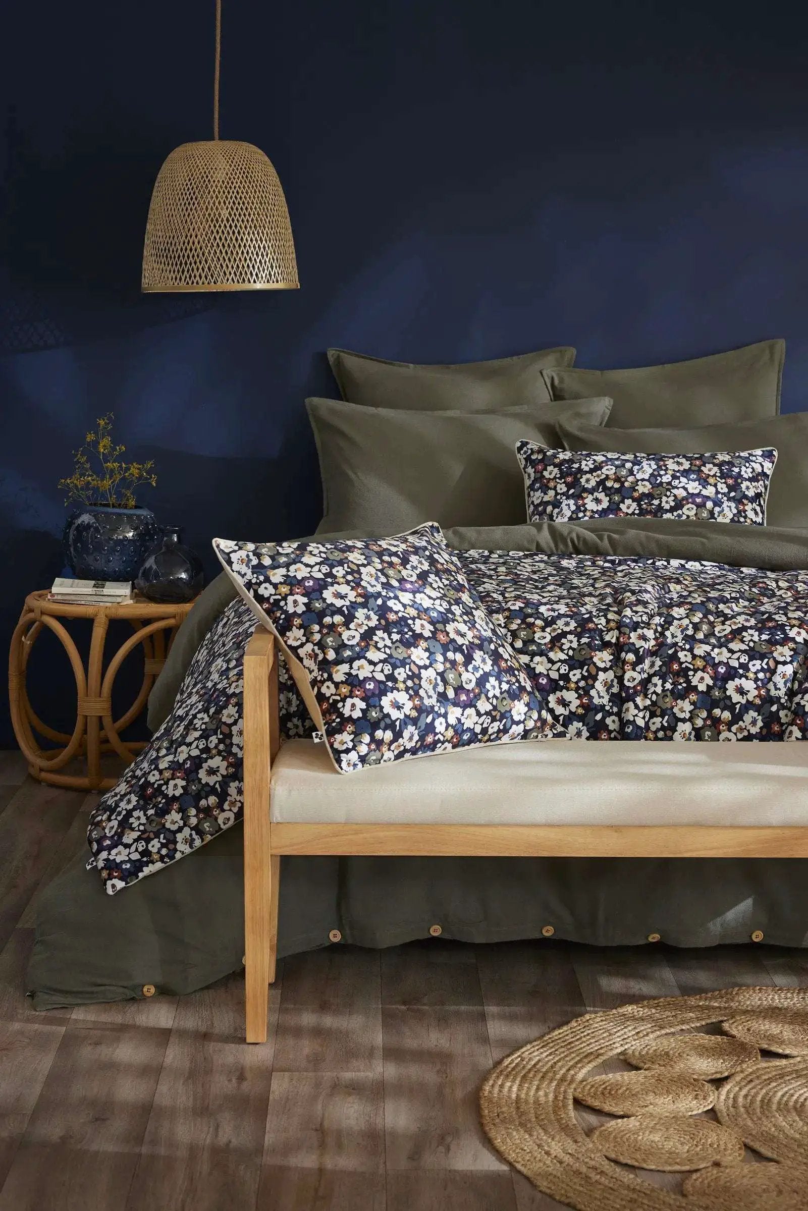 Bout de lit 90 x 220 cm Velours imprimé COLINE by L'effet papillon