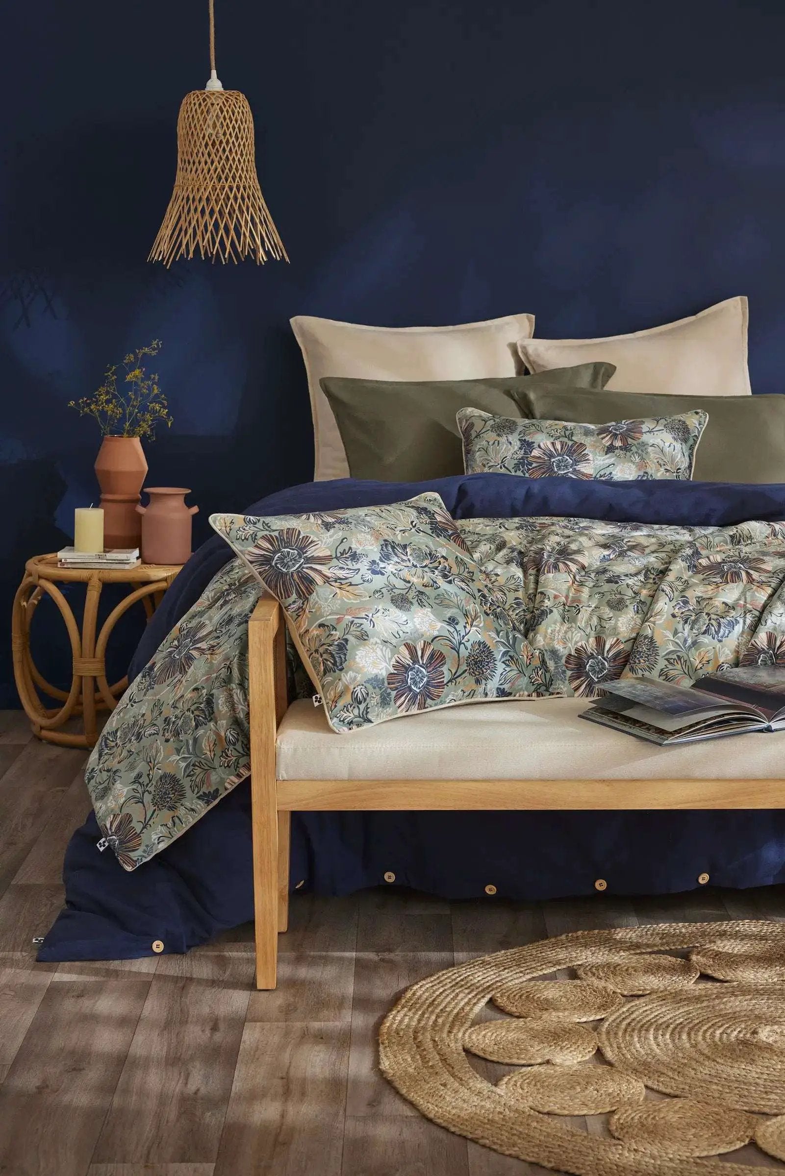 Bout de lit 90 x 220 cm Velours imprimé ISALINE by L'effet papillon
