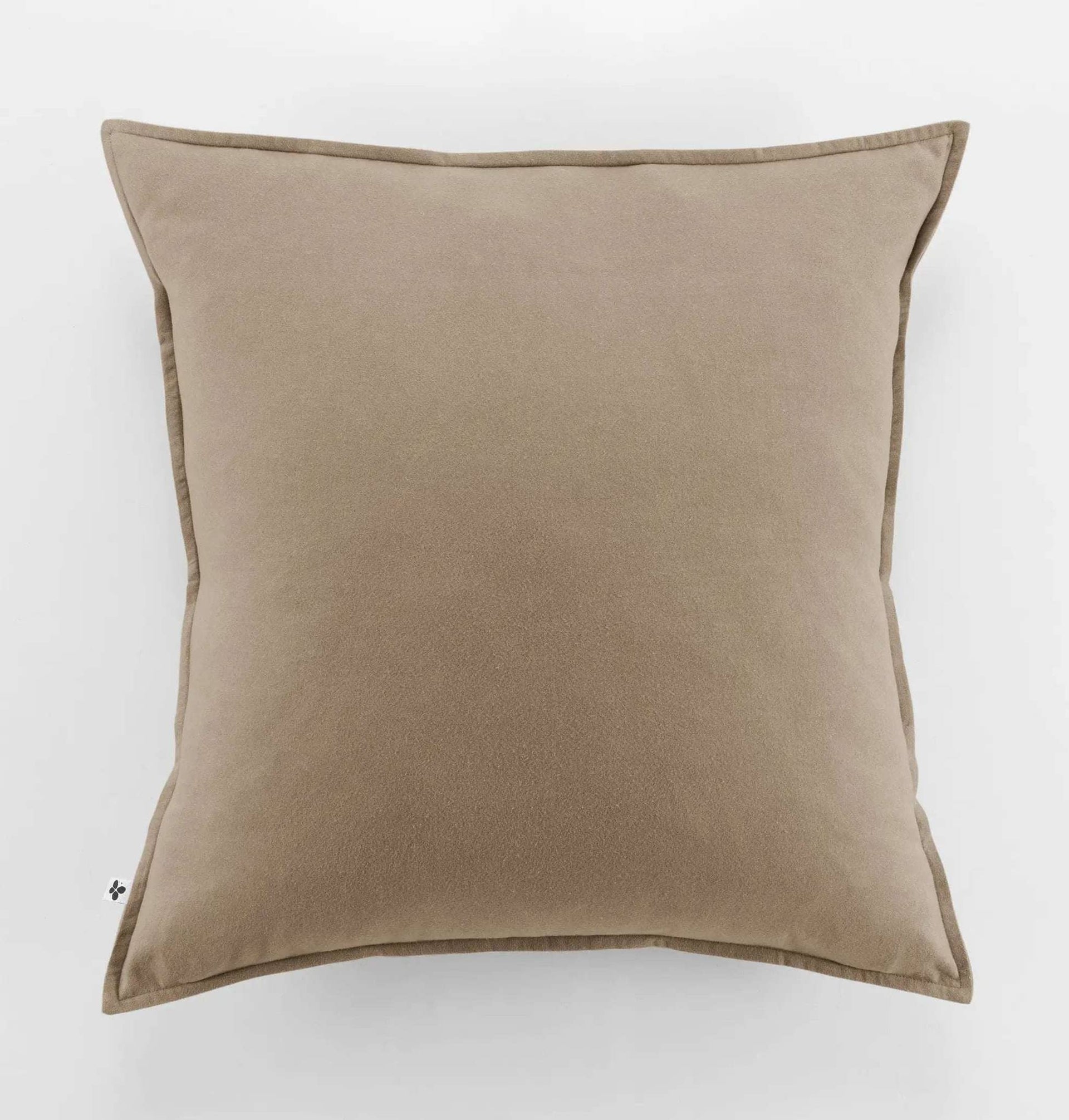 Taie d'oreiller 63 x 63 cm Flanelle unie CANDICE Ficelle by L'effet papillon