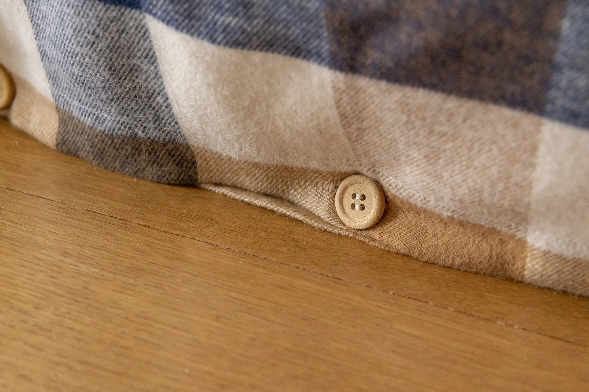 Housse de couette 240 x 220 cm Flanelle tissée teinte BASILE by L'effet papillon