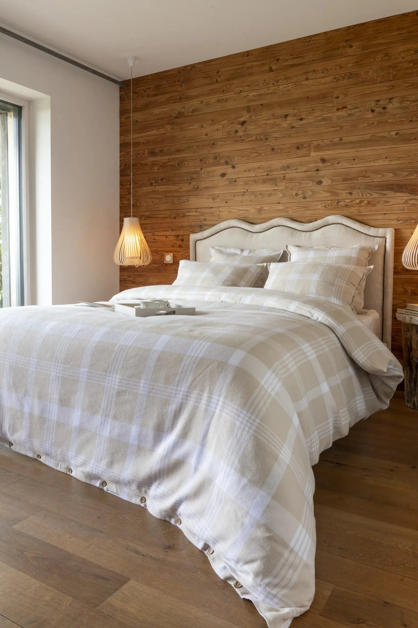 Housse de couette 240 x 220 cm Flanelle tissée teinte HECTOR by L'effet papillon