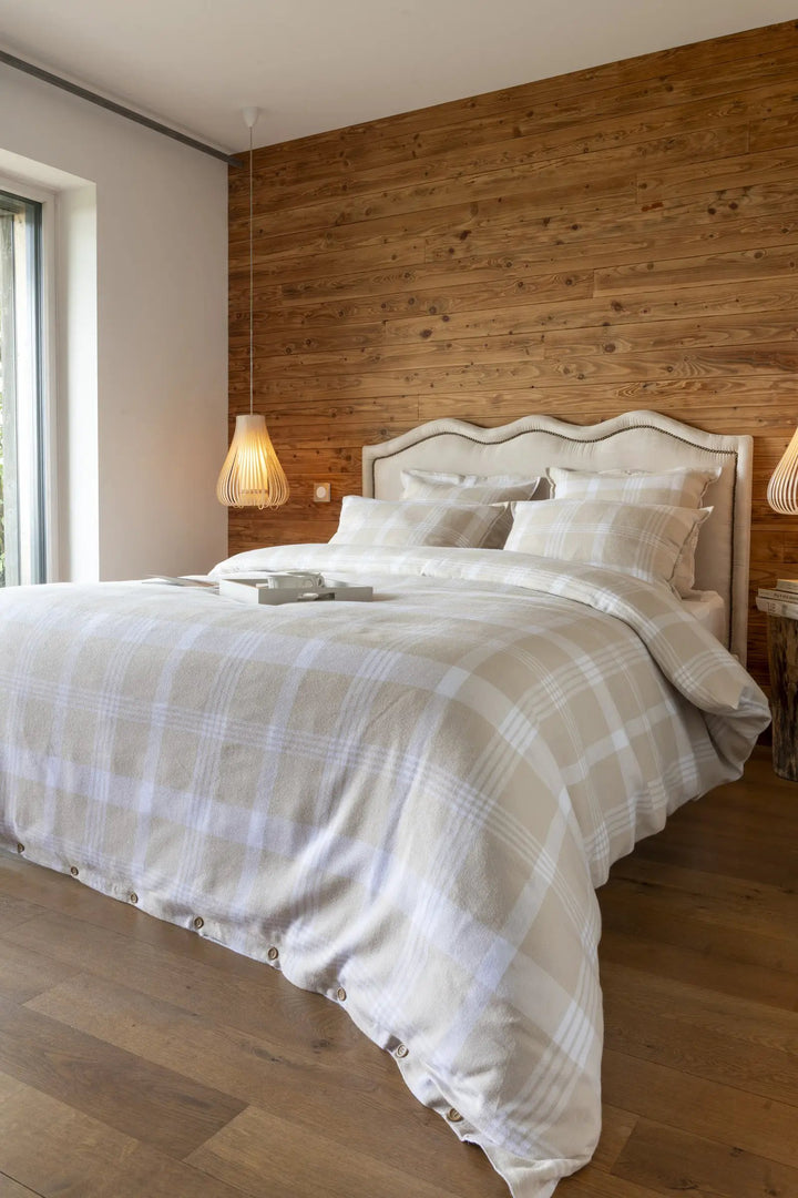 Housse de couette 240 x 220 cm Flanelle tissée teinte HECTOR by L'effet papillon