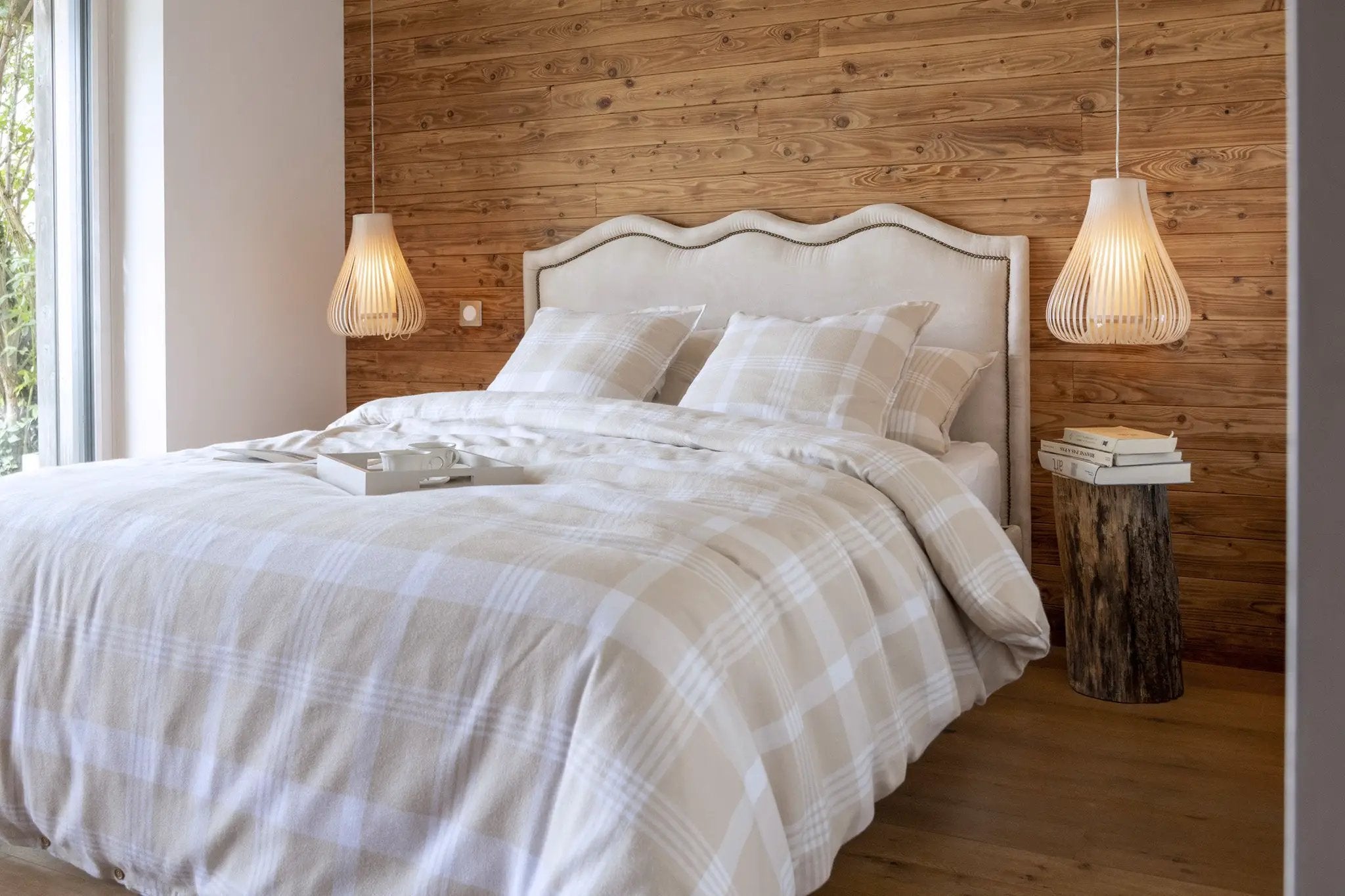 Housse de couette 240 x 220 cm Flanelle tissée teinte HECTOR by L'effet papillon