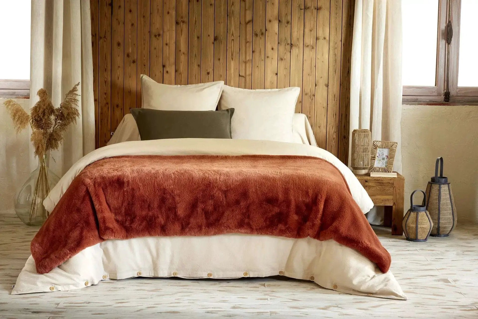Bout de lit 90 x 220 cm Polyester SVEN Renard by L'effet papillon