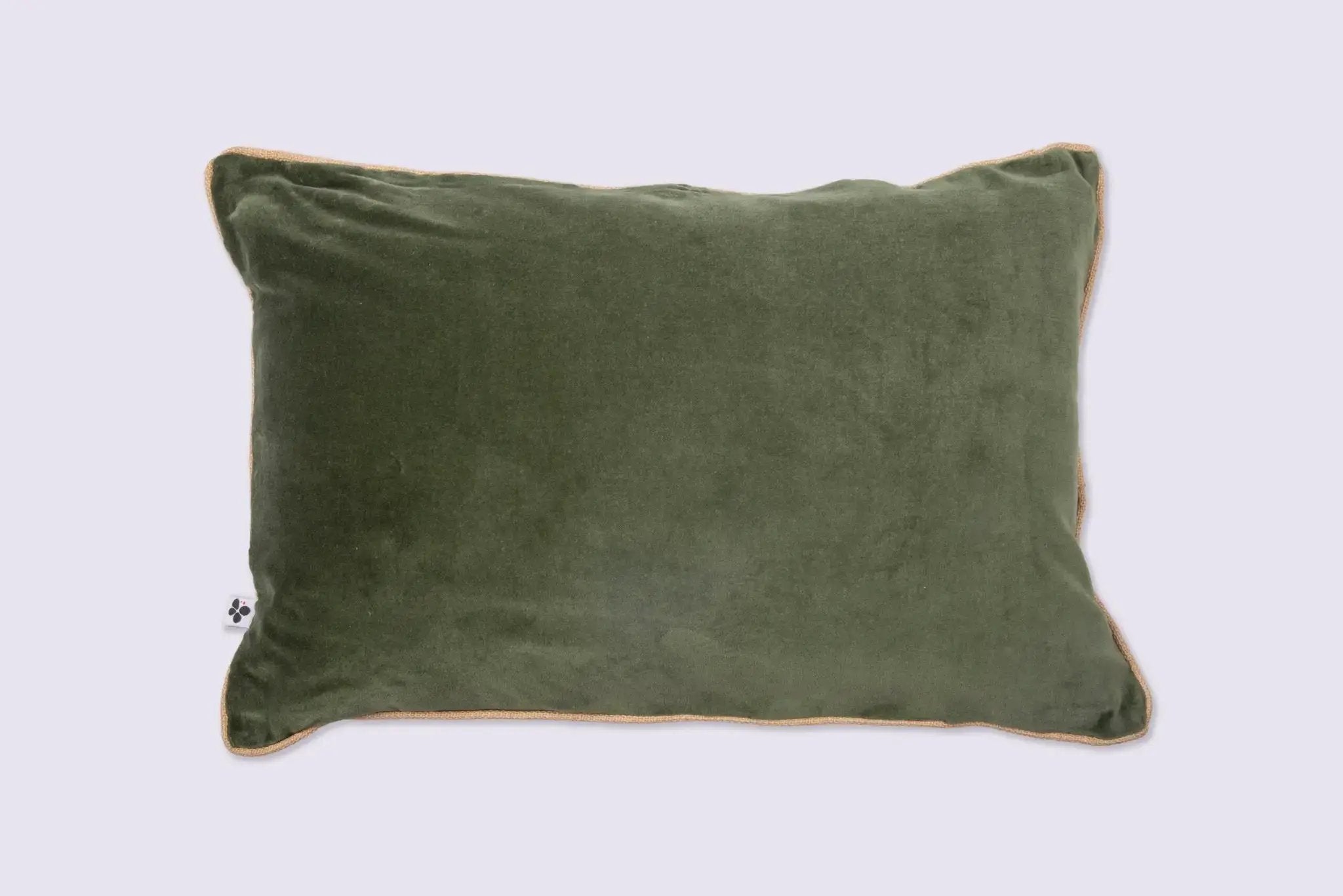 Coussin déhoussable Velours de coton CÉSAR Thym by L'effet papillon