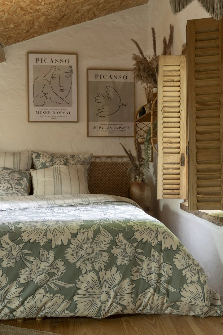 Housse de couette 140 x 200 cm Coton imprimé TAMARA by L'effet papillon