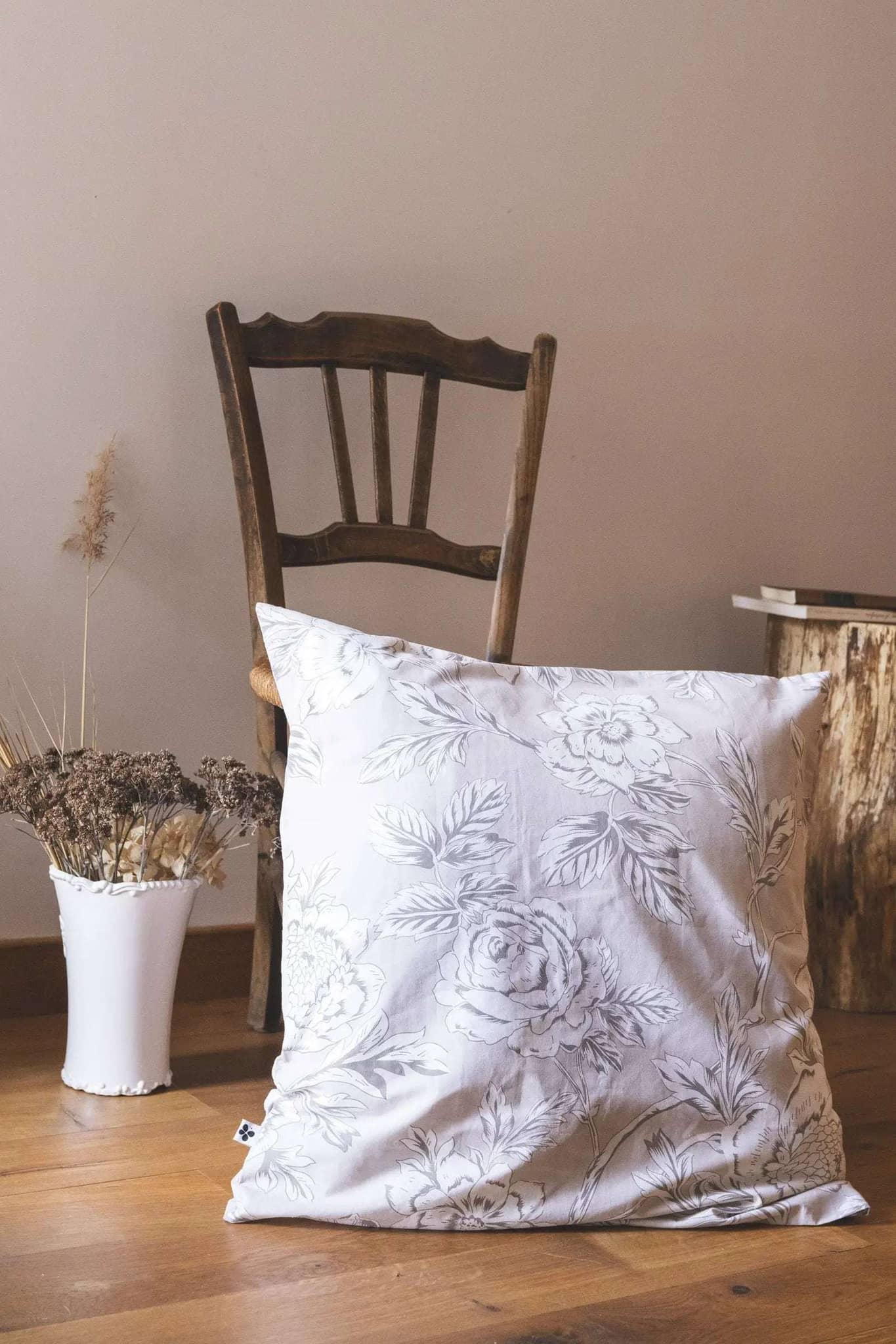 Taie d'oreiller 63 x 63 cm Coton imprimé NORA by L'effet papillon