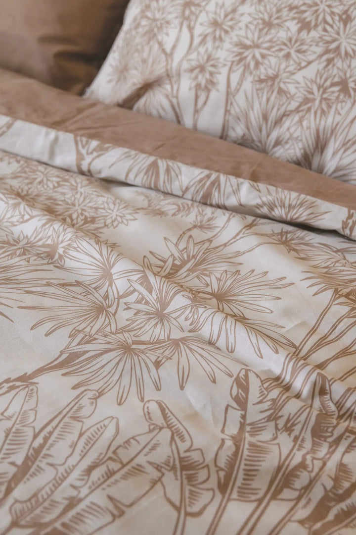 Housse de couette 140 x 200 cm Coton imprimé JAVA by L'effet papillon