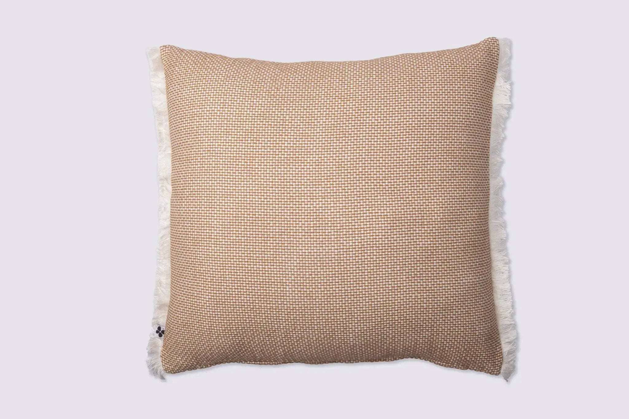 Coussin déhoussable avec franges Coton texturé ANTON by L'effet papillon