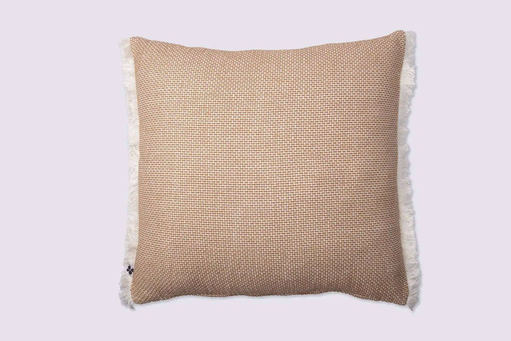 Coussin déhoussable avec franges Coton texturé ANTON by L'effet papillon
