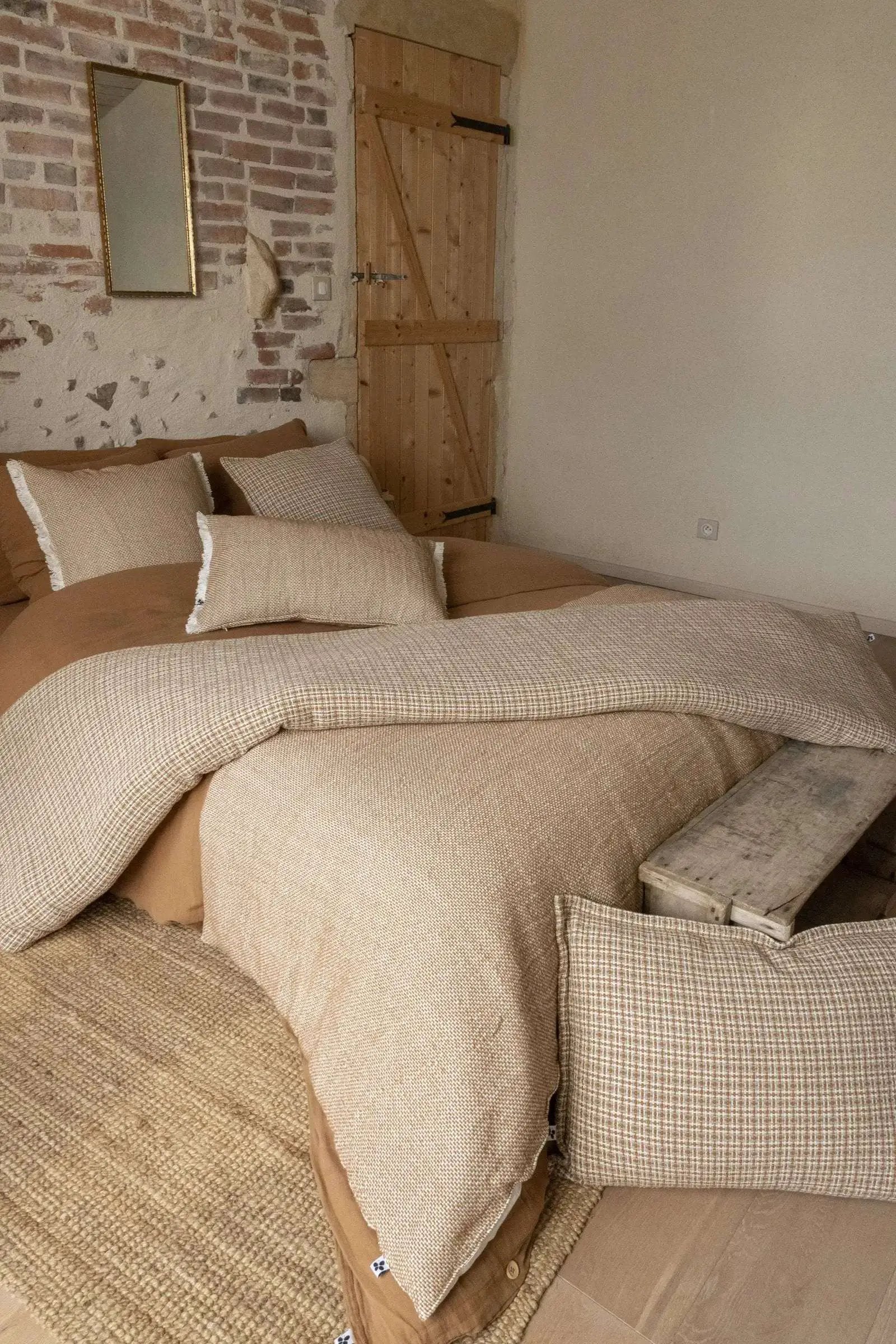 Bout de lit 90 x 220 cm Coton texturé ANTON by L'effet papillon