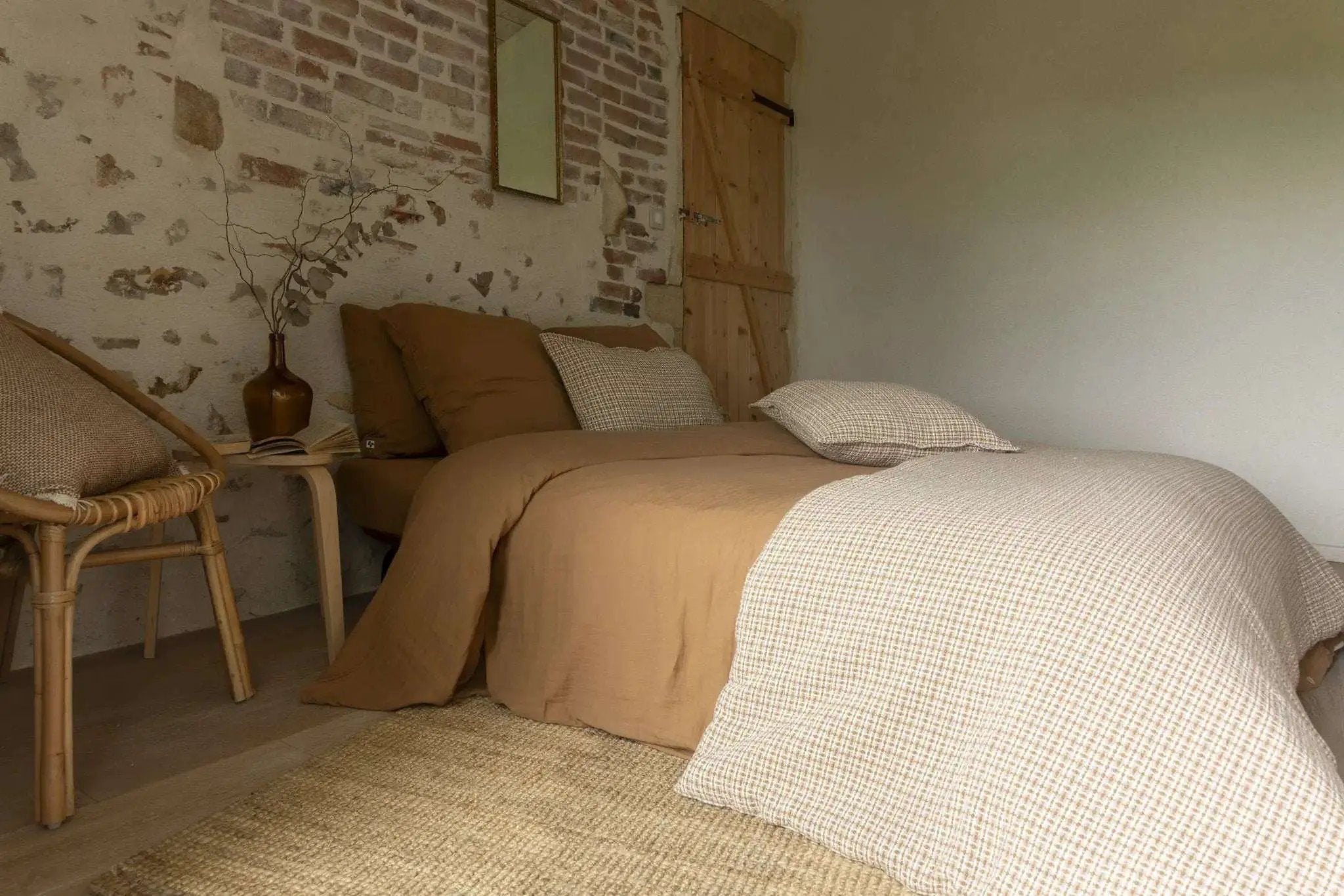 Bout de lit 90 x 220 cm Coton texturé ANTON by L'effet papillon