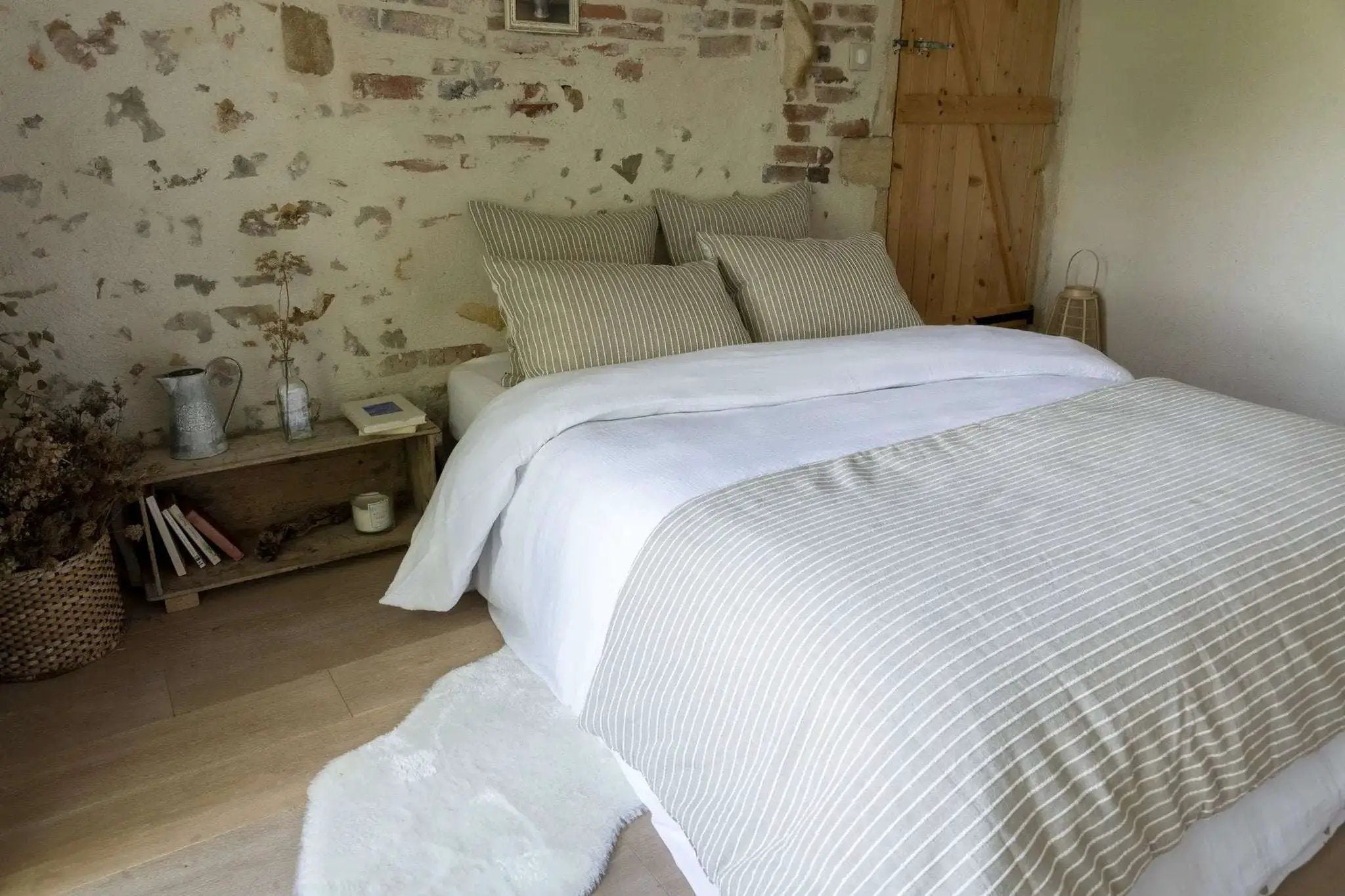 Bout de lit 90 x 220 cm Coton texturé TIM by L'effet papillon