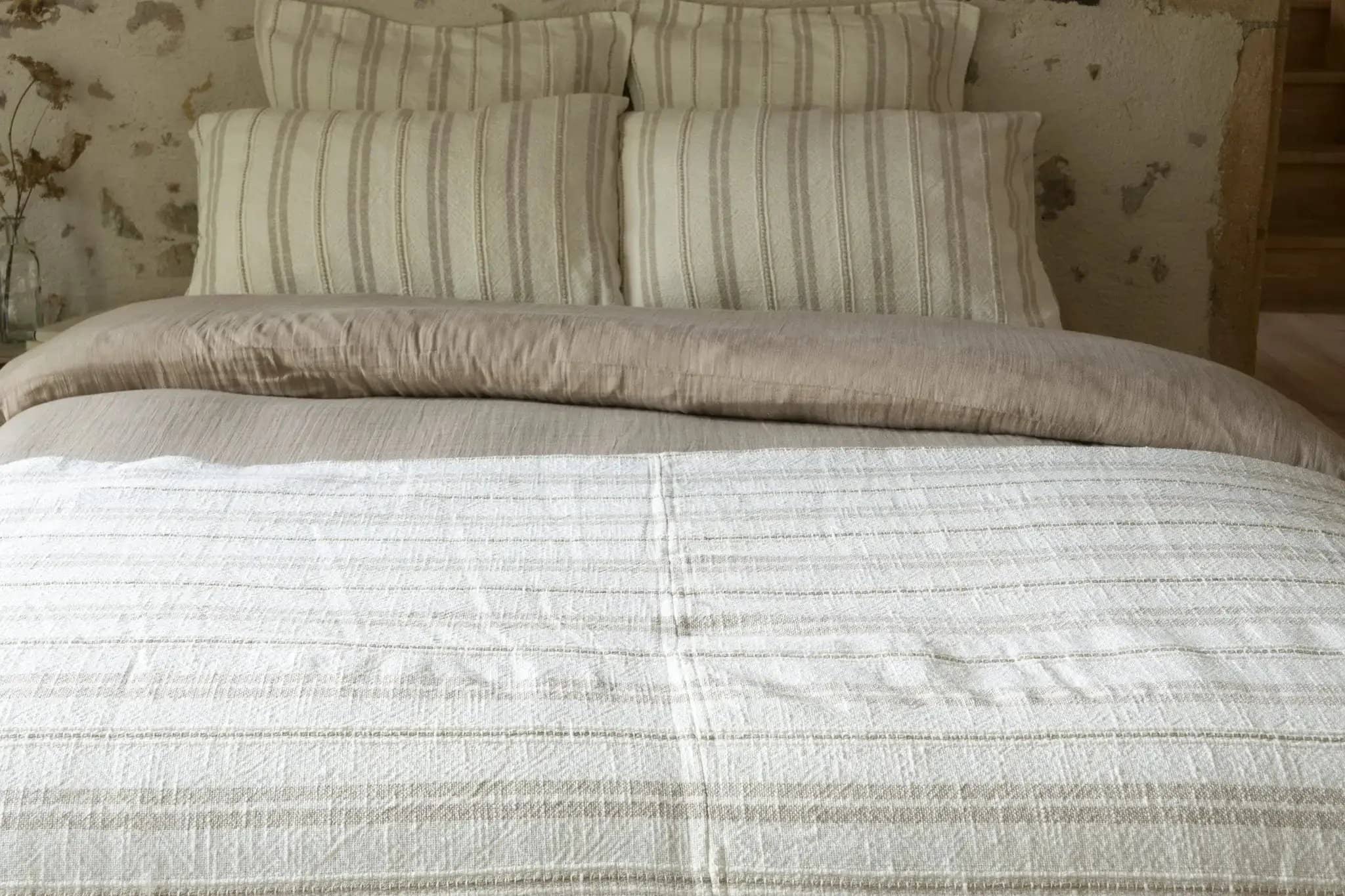 Taie d'oreiller 60 x 60 cm Coton texturé TOM by L'effet papillon
