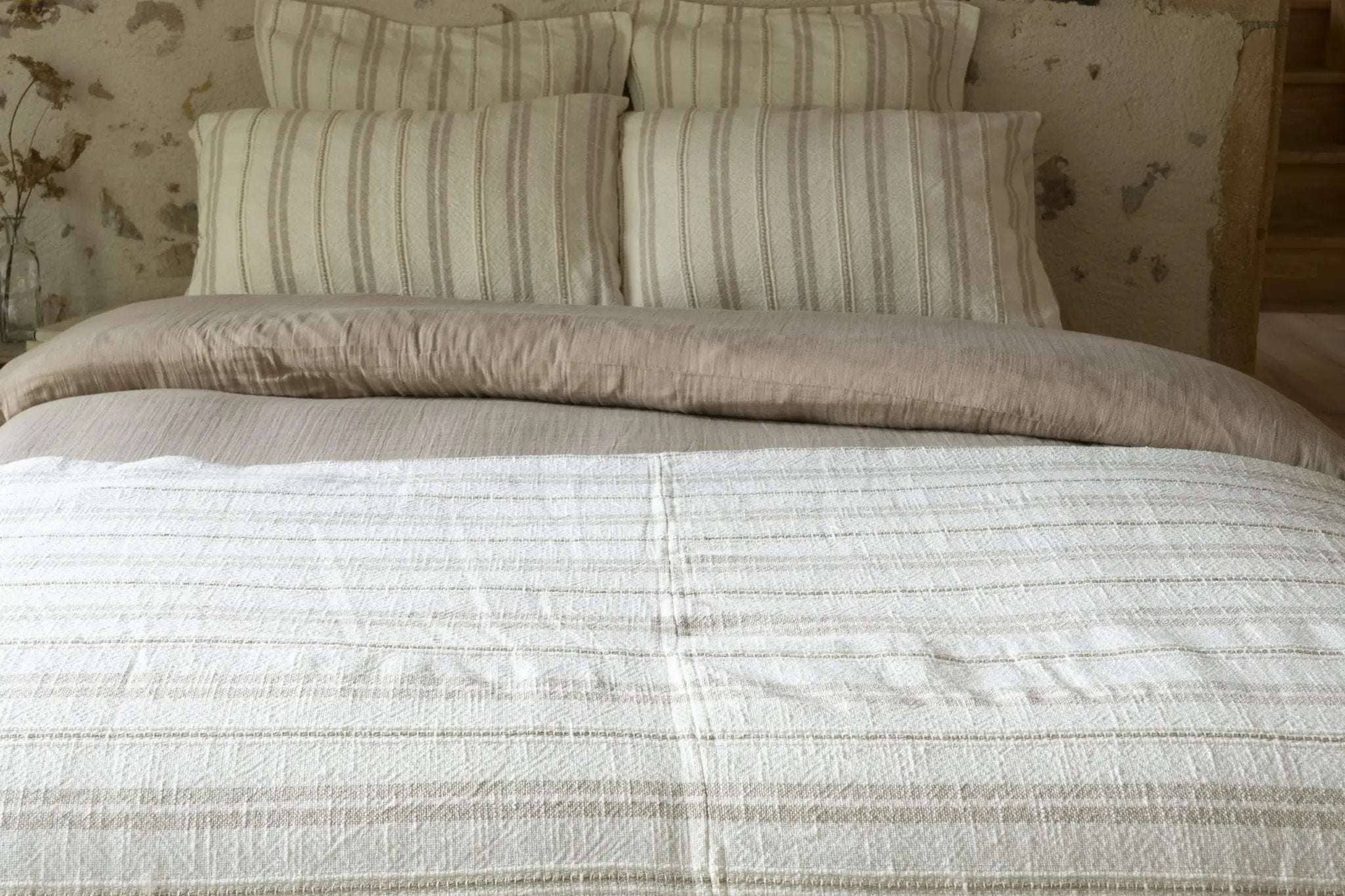 Taie d'oreiller 60 x 60 cm Coton texturé TOM by L'effet papillon