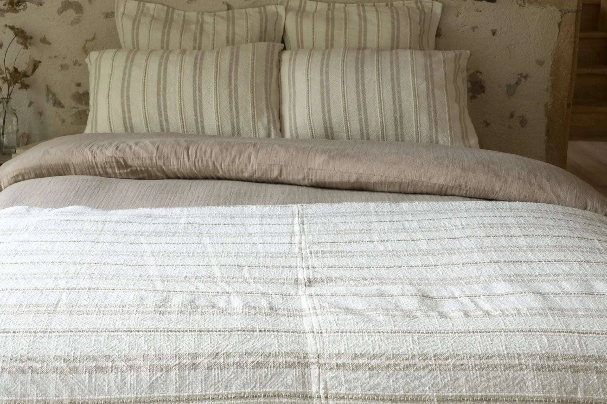 Taie d'oreiller 60 x 60 cm Coton texturé TOM by L'effet papillon