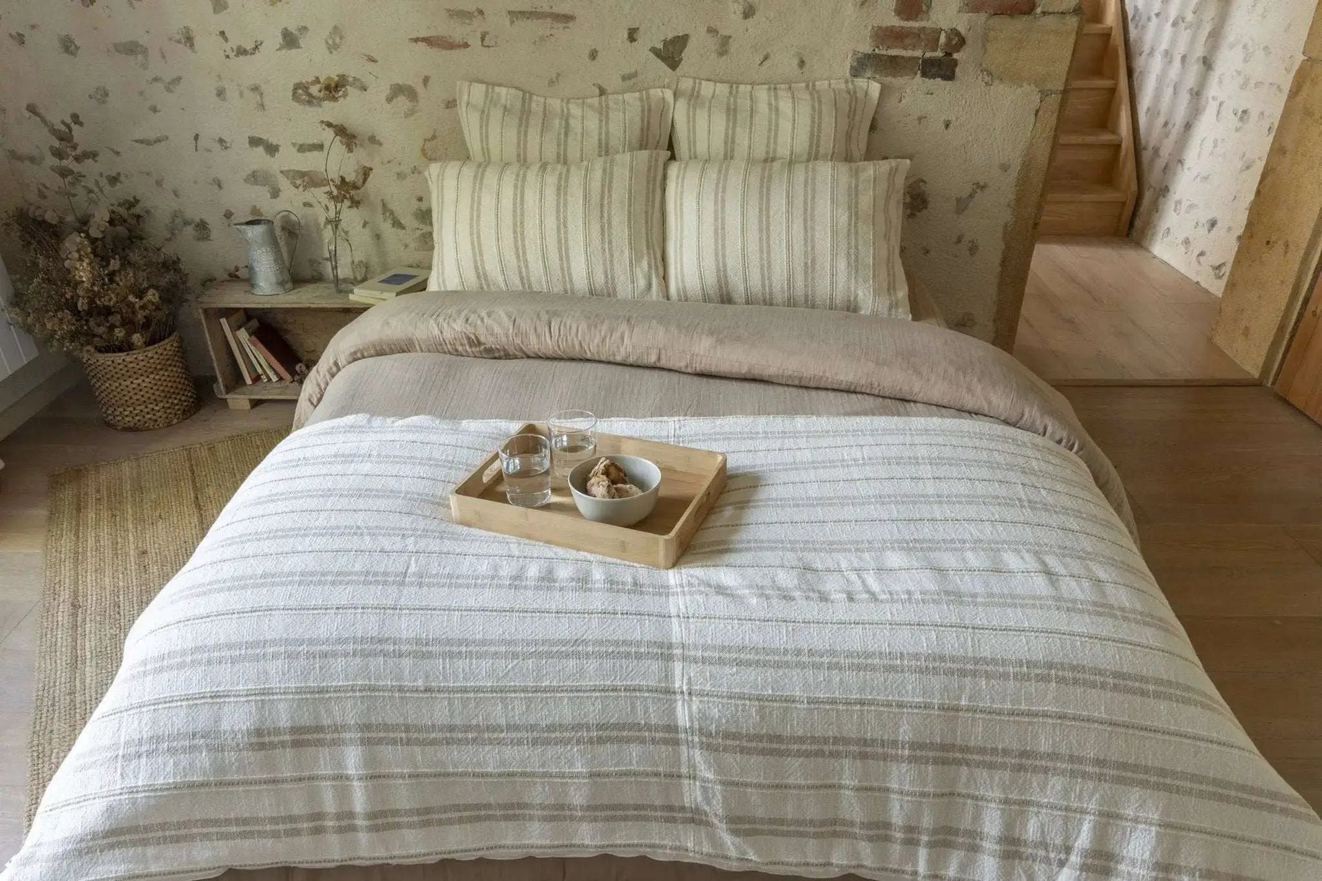 Bout de lit 90 x 220 cm Coton texturé TOM by L'effet papillon