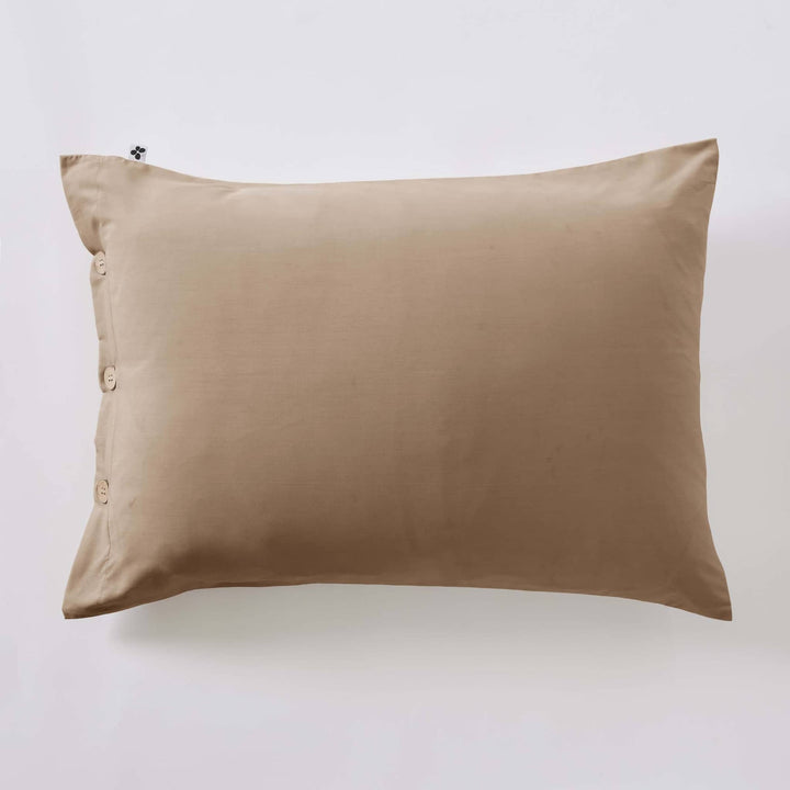 Taie d'oreiller Ficelle percale de coton Casa Plume