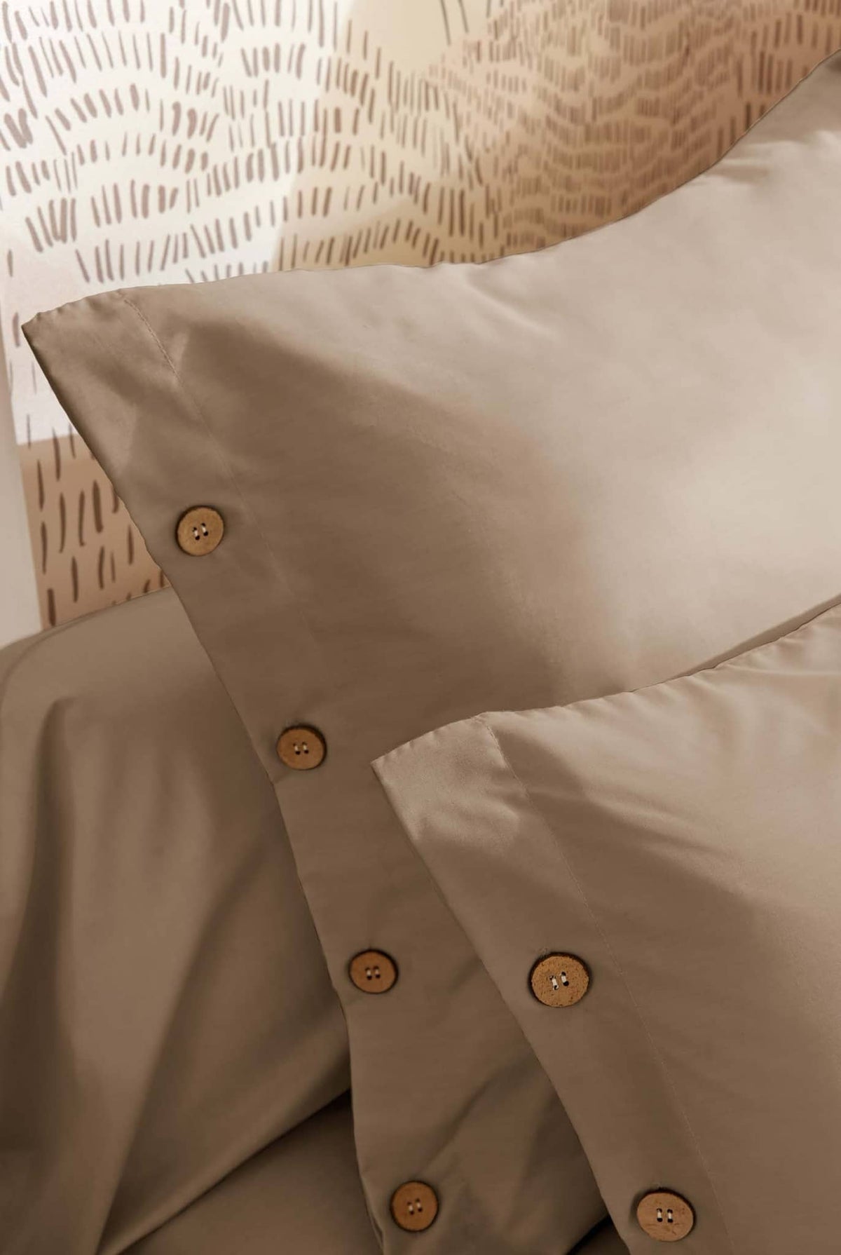 Taie d'oreiller Ficelle percale de coton Casa Plume