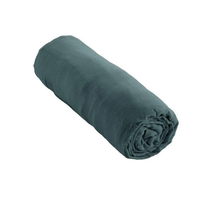 Drap housse Gaze de coton unie GAÏA Canard by L'effet papillon