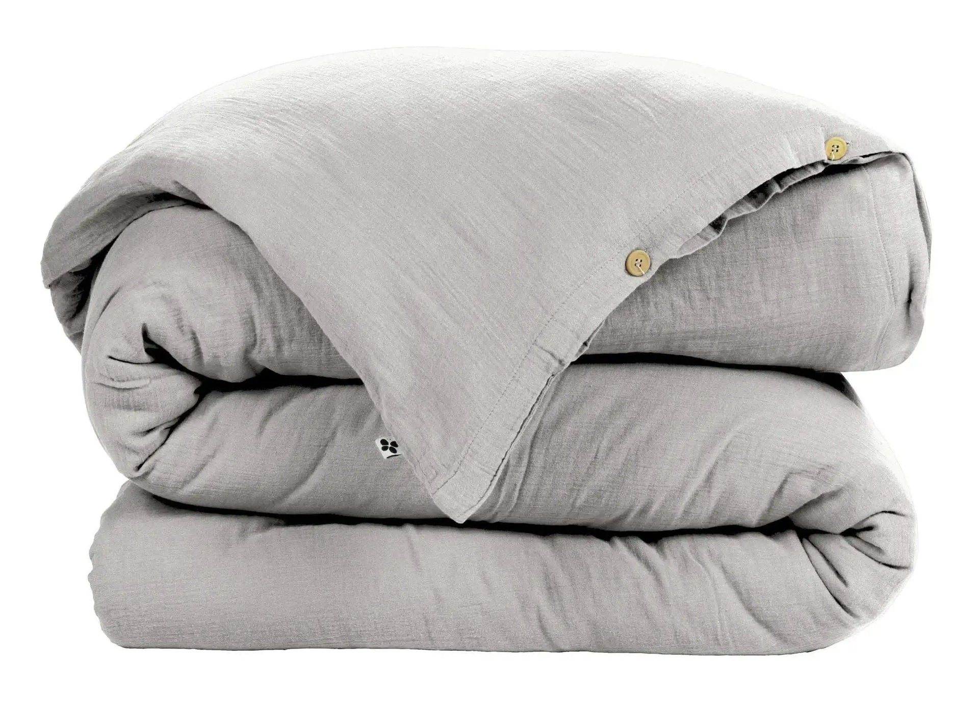 Housse de couette Gaze de coton unie GAÏA Nuage by L'effet papillon