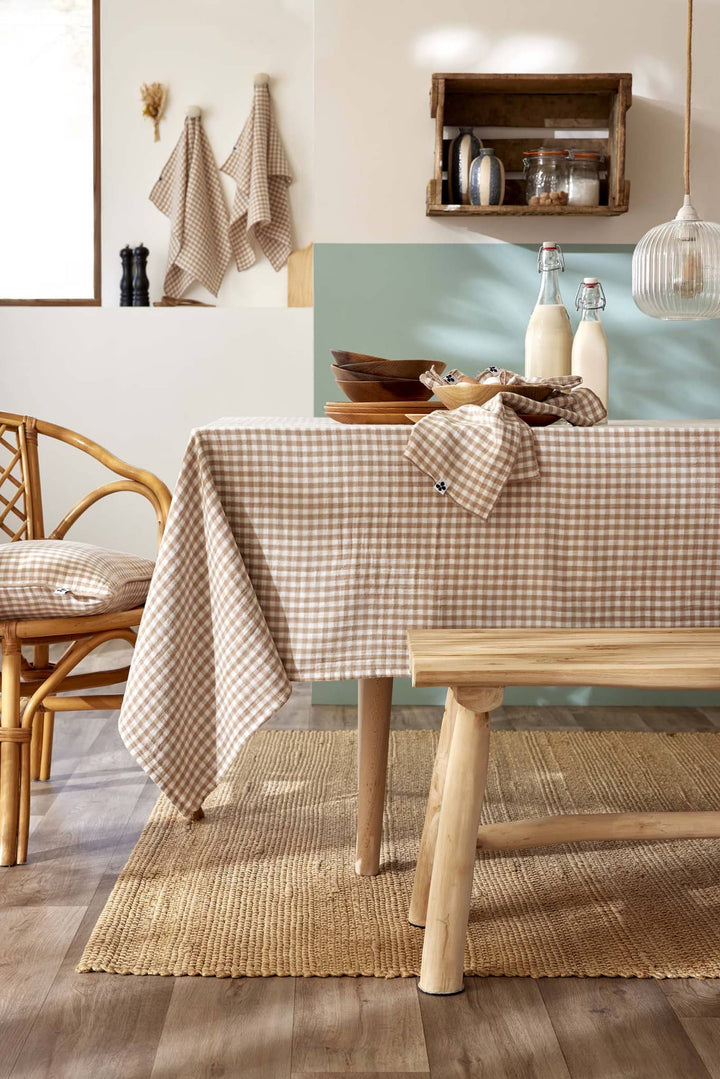 Nappe Ficelle double gaze de coton Casa Plume