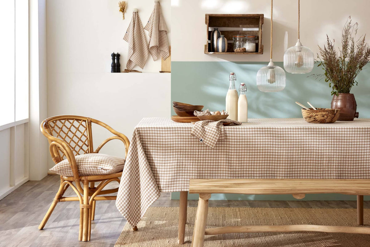 Nappe Ficelle ourlet simple double gaze coton Casa Plume